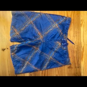 Boys blue and orange swim trunks Cherokee